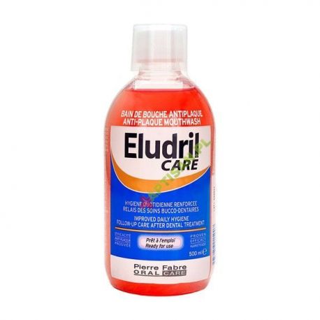 Eludril Care, Anti-Plaque, płyn do płukania jamy ustnej, 500 ml