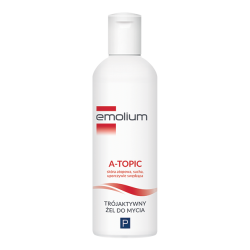 Emolium  A- Topic * Trójaktywny żel do mycia * 200 ml