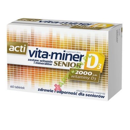 Acti Vita-miner Senior vit.D3 tabletki * 60 tabl.