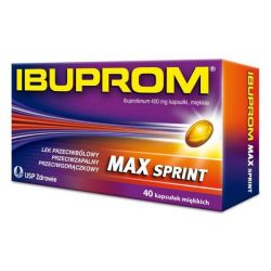 Ibuprom MAX Sprint * kaps.miękkie * 0,4g * 40kaps