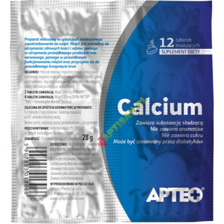 APTEO * Calcium w folii* tabletki musujące * 12szt