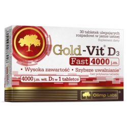 Olimp Gold Vit D3 4000j. * tabletki ulegające rozpadowi w jamie ustnej * 30 sztuk