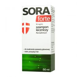 SORA forte * szampon leczniczy - permethrinum * 50 ml