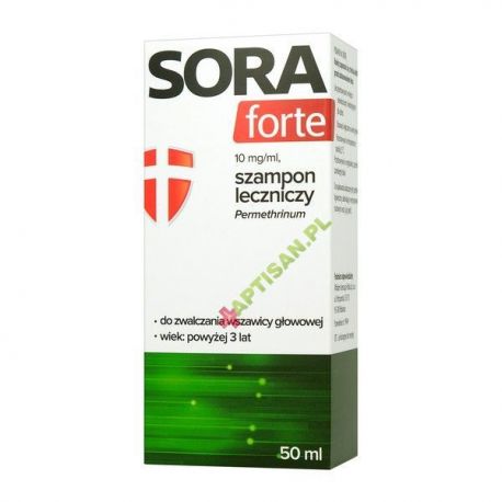 SORA forte * szampon leczniczy - permethrinum * 50 ml