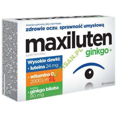 Maxiluten Ginkgo + * 30 tabletek