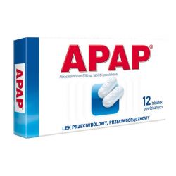Apap 0,5 g * 12 tabletek