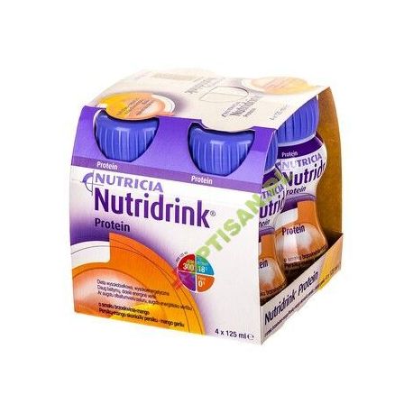 Nutridrink Protein * smaku brzoskwinia-mango * 4 x 125 ml