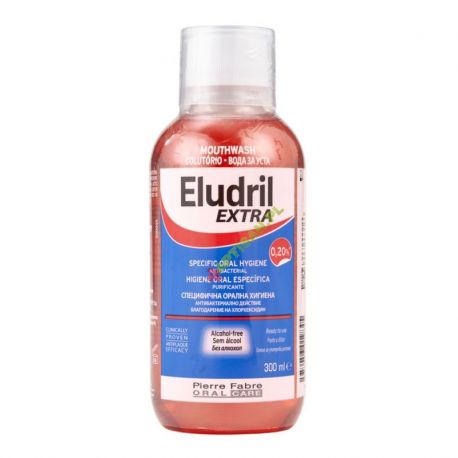 Eludril EXTRA 0,20% * Płyn do płukania ust * 300 ml