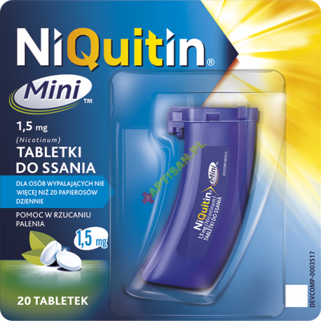 Niquitin Mini do ssania * 1.5 mg * 20 tabletek