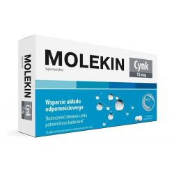 Molekin cynk - 15 mg * 30 tabletek powlekanych