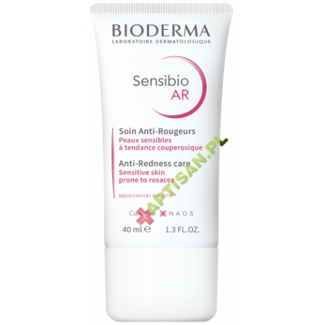 BIODERMA Sensibo AR - Krem do skóry wrażliwej i naczynkowej redukujący zaczerwienienia * 40 ml
