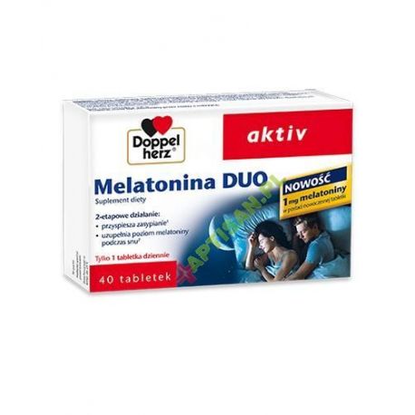 Doppelherz Aktiv * melatonina duo * 40 tabletek