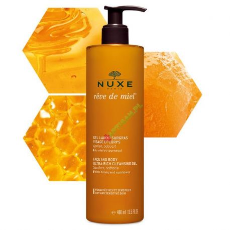 Nuxe * Rêve de Miel - Ultrabogaty żel do mycia twarzy i ciała * 400 ml