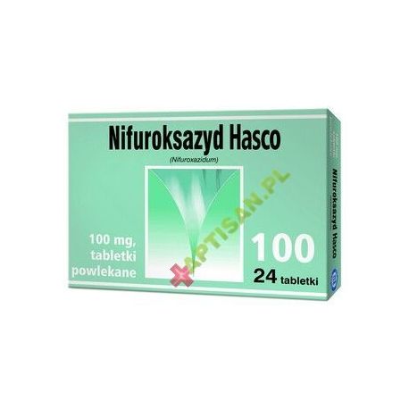 Nifuroksazyd Hasco * 100 mg * 24 tabletek powlekanych