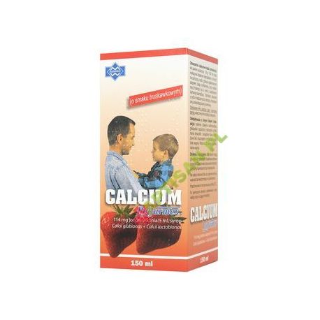 Calcium Polfarmex * Syrop o smaku truskawkowym * 150 ml