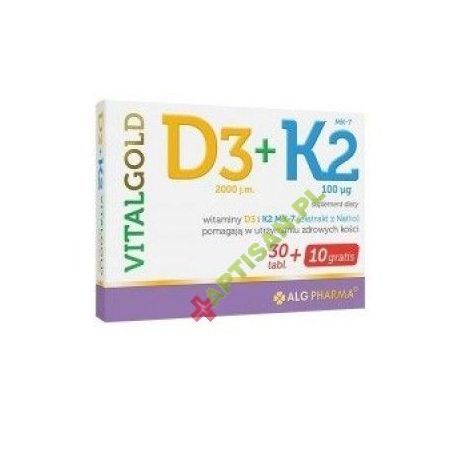 D3 + K2 Vitalgold * 40 tabletek