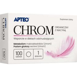 Apteo - Chrom Organiczny z Niacyną* 100 tabletek