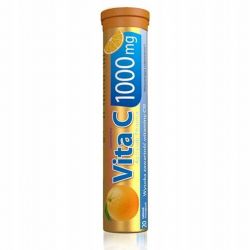 Witamina C 1000mg * tabletki rozpuszczalne o smaku pomarańczowym *20 sztuk