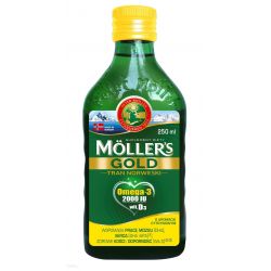 Moller's Tran Norweski cytrynowy płyn 250m