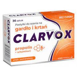 Clarvox - NORIS Propolis/Pomar * pastylki do ssania* .36 sztuk