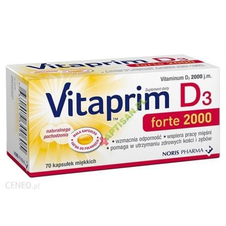 Vitaprim D3 Forte 2000 - NORIS * 70 kapsułek