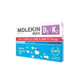 Molekin D3 + K2 MAX - tabl.powl.  30 sztuk