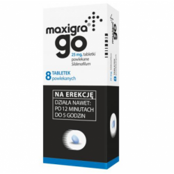 Maxigra Go  0,025 g *8 tabletek powlekanych