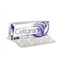 Cetigran * 10 mg * 10 tabletek