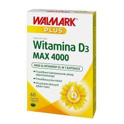 Walmark Plus Witamina D3 MAX 4000 kaps.miękkie