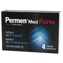 Permen Med FORTE * Syldenafil 50mg * 4 tabletki