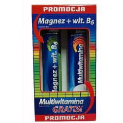 Zdrovit - ZESTAW  * Magnez + vit B6 - 20 tabl * Multiwitamina - 20 tabl 