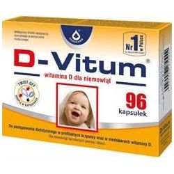 D-Vitum * Witamina D dla niemowląt * 96 kaps. twist - off 