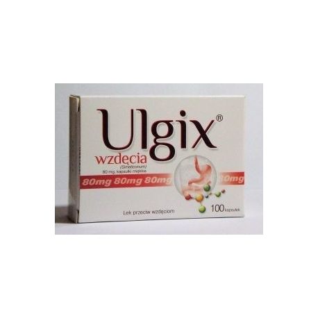 Ulgix - Wzdęcia 80 mg * 100 kaps