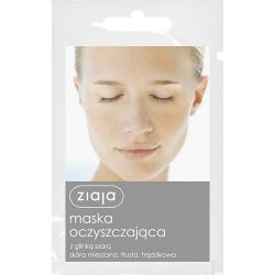 Ziaja - Maska oczyszczająca * z glinką szarą * 7 ml