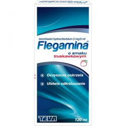 Flegamina - syrop * o smaku truskawkowym *  120 ml