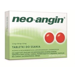 Neo-Angin z cukrem * 24 pastylki