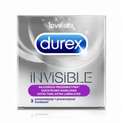Durex Invisible * dodatkowo nawilżane * 3 szt