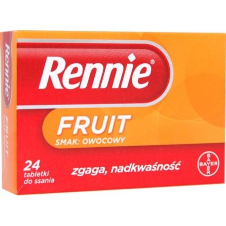 Rennie Fruit *24 tabl. do ssania