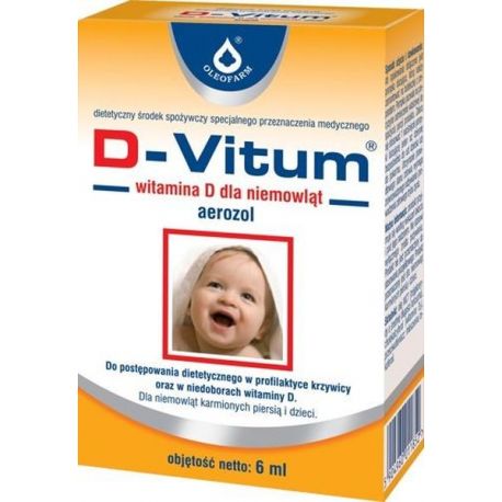 D-Vitum - areozol * Witamina D dla niemowląt * 6 ml