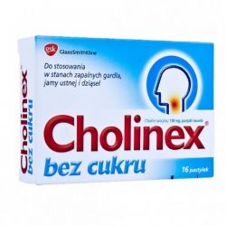 Cholinex - bez cukru * 16 pastylek