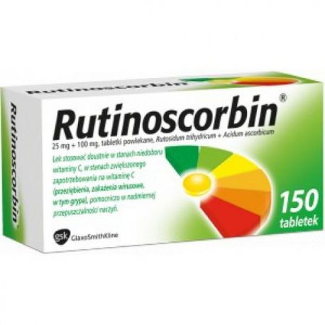 Rutinoscorbin 0,1 g + 0,025 g  * 150 tabl