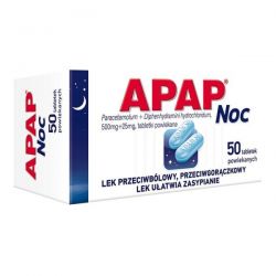 Apap - Noc * 50 tabletek