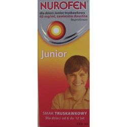 Nurofen Junior * zawiesina o smaku truskawkowym *100 ml