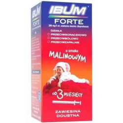 Ibum Forte - zawiesina * smak malinowy * 100 ml