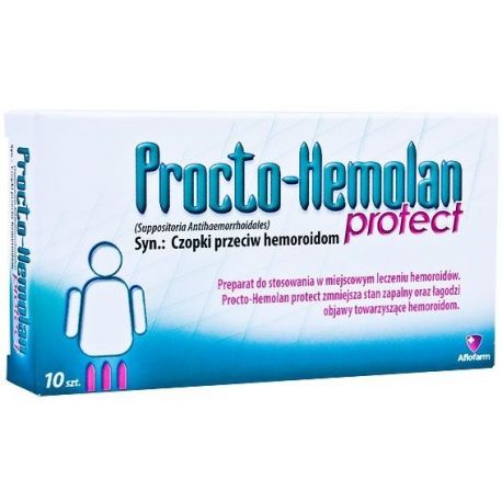 Procto Hemolan Protect - czopki * 10 szt