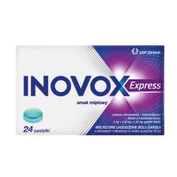Inovox Express * pastylki do ssania o smaku miętowym * 24 sztuki