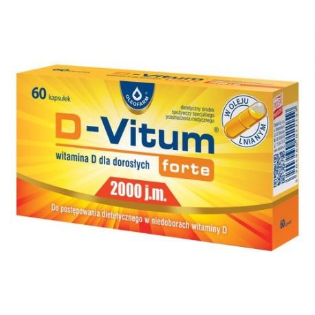D-Vitum Forte - 2000 j . m * 60 kapsułek