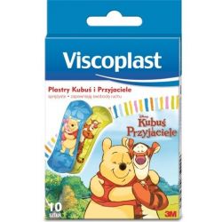 Viscoplast - Kubuś Puchatek * zestaw plastrów ochronnych * 10 sztuk