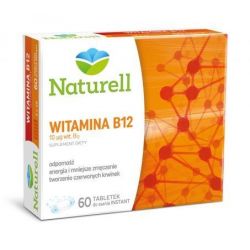 Naturell Witamina B 12 Forte * tabletki do ssania * 60 sztuk