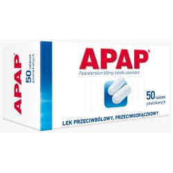 Apap 0,5 g * 50 tabletek